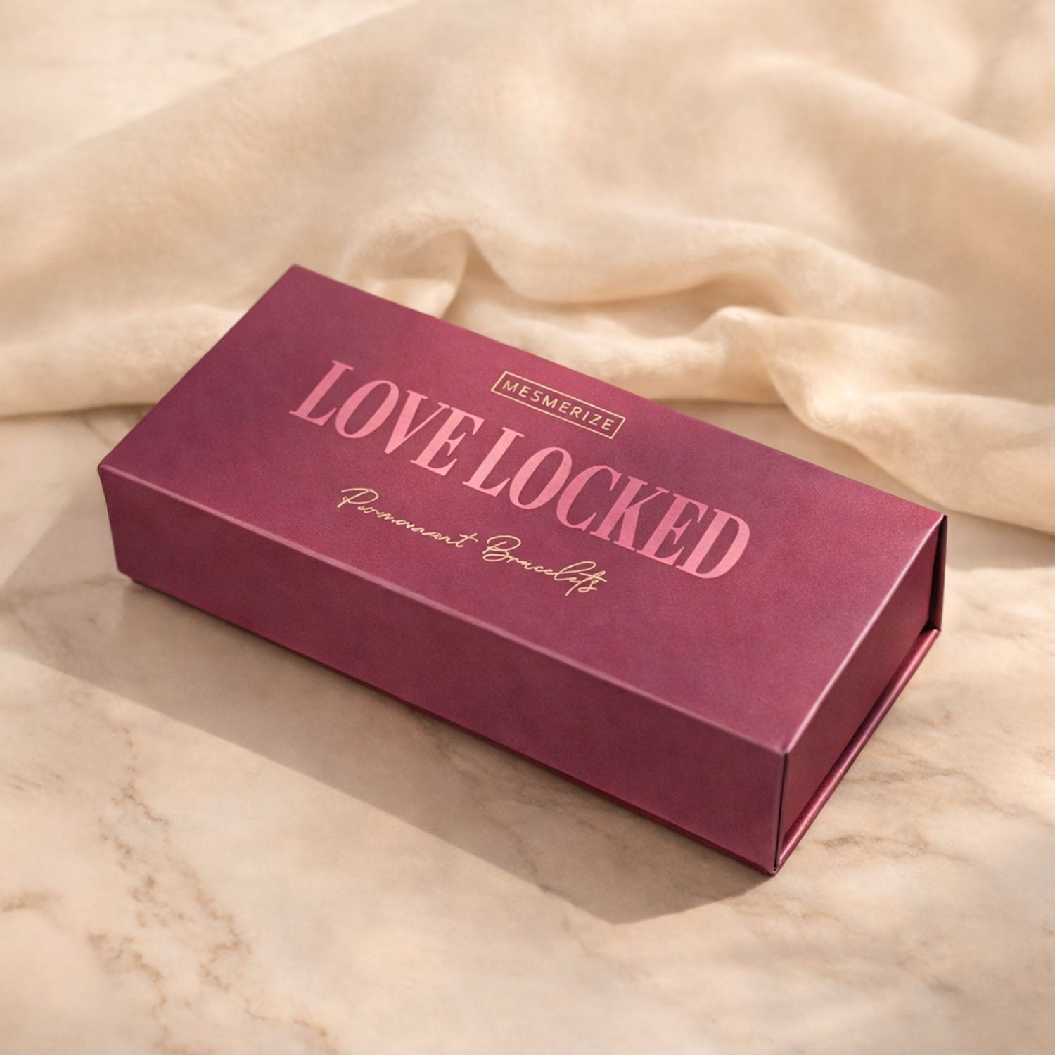 Love Locked Permanent Couple Bracelet Kit Silver