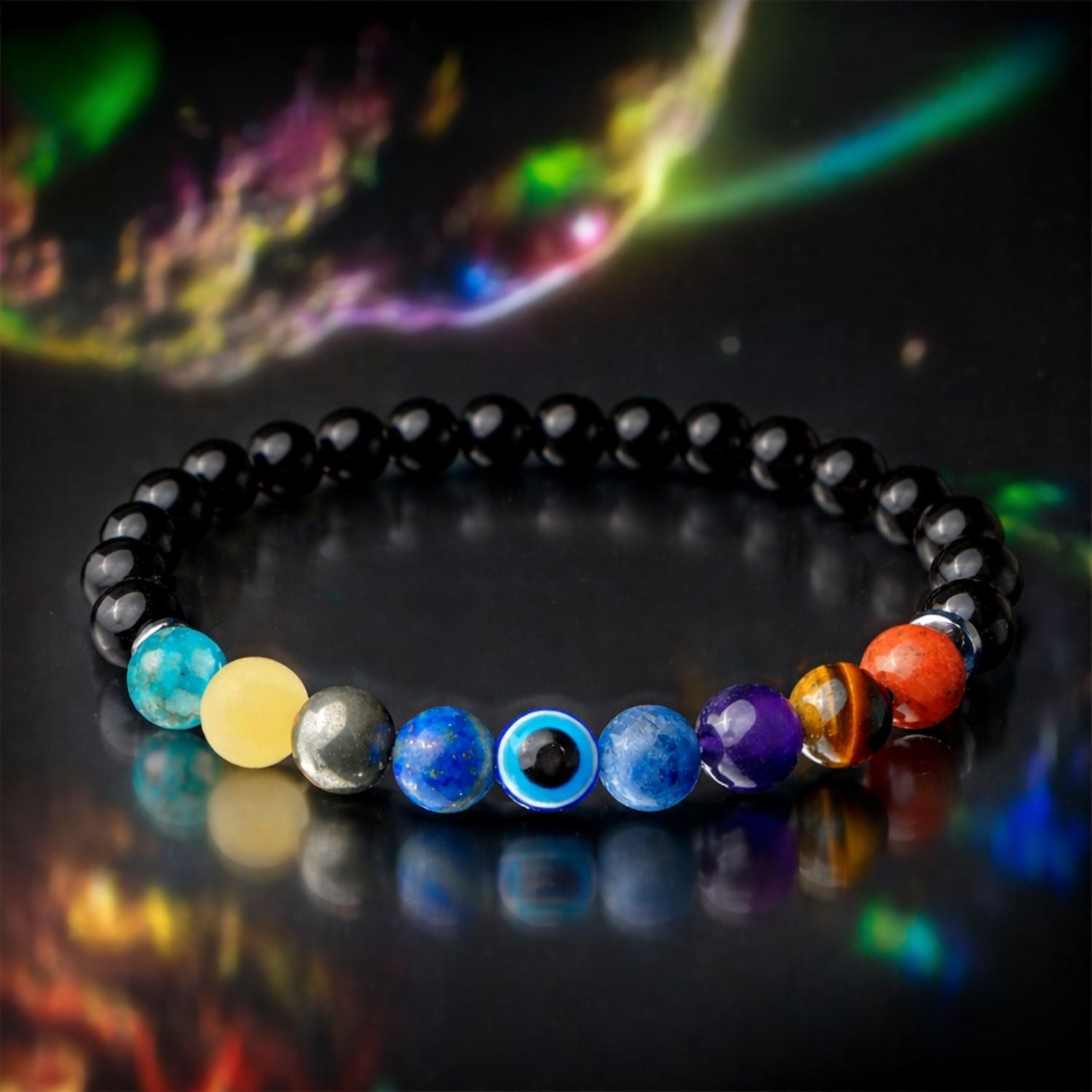 Super 9 Chakra Natural Stone Bracelet