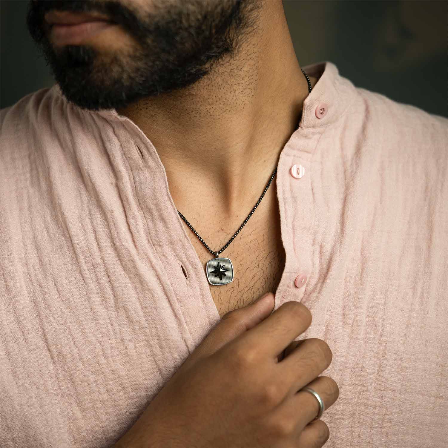 Axis Noir Pendant Necklace