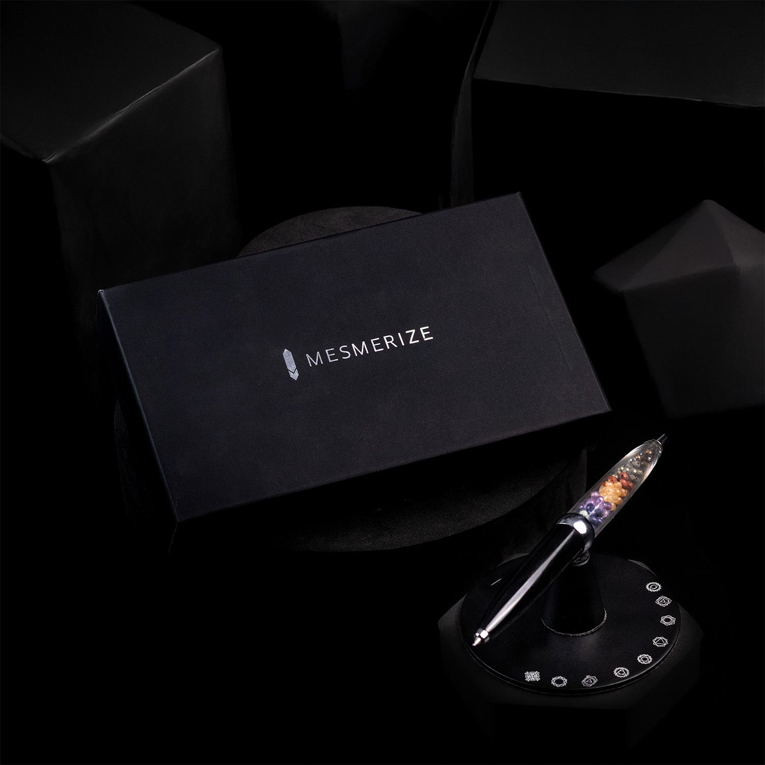 Personalised 9 Chakra MagSpin Rotating Desk Pen with DryFlow Ink