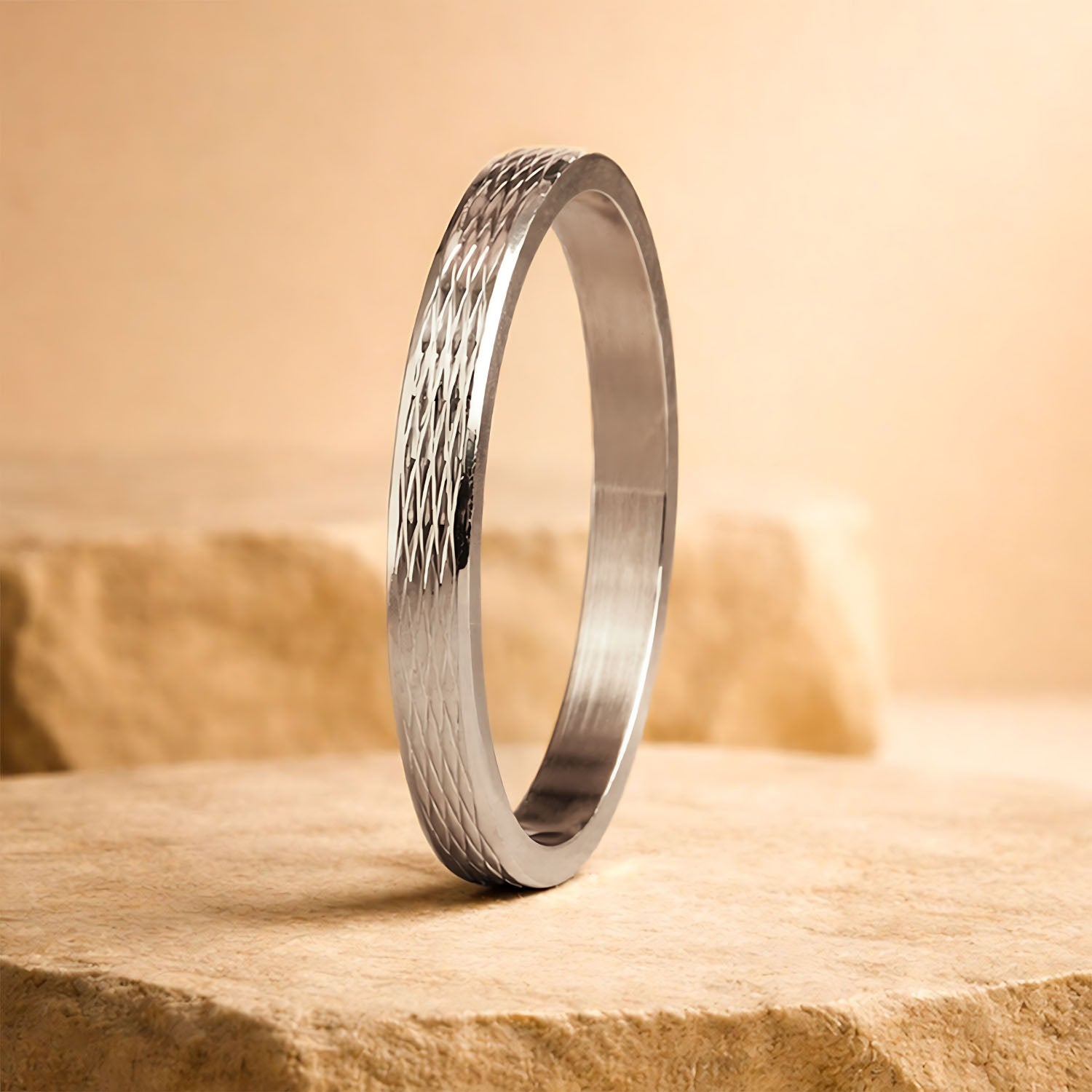 Criss Cross Armor Bracelet Silver