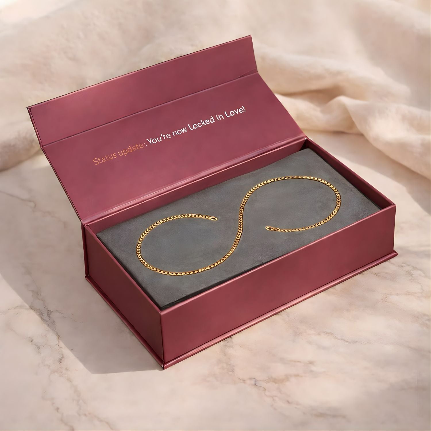 Love Locked Permanent Couple Bracelet Kit Gold