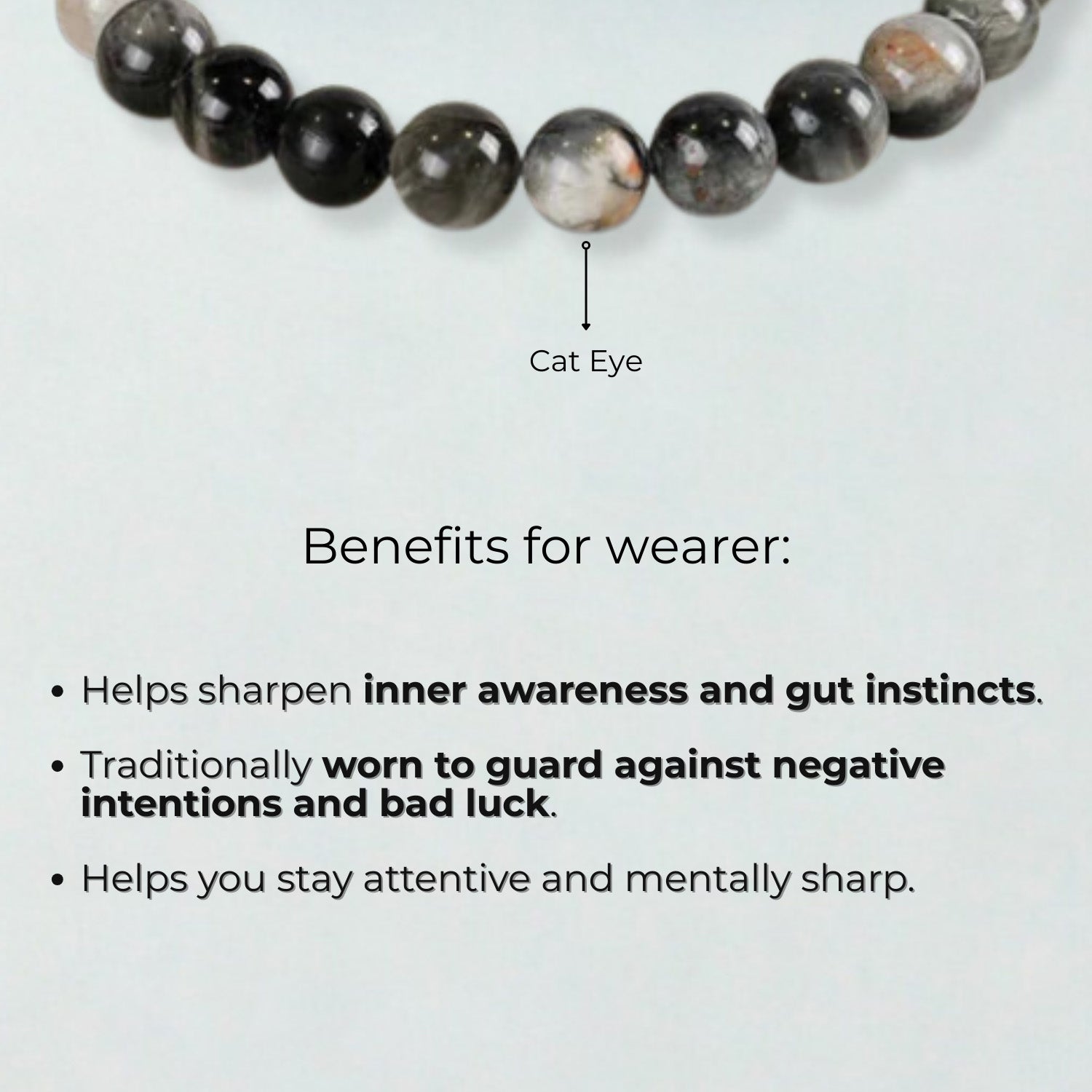 Intuition Cat Eye Natural Stone Bracelet with MagSnap2