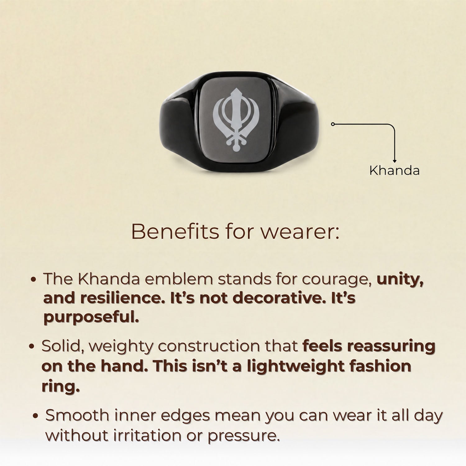 Khanda Hercules Ring