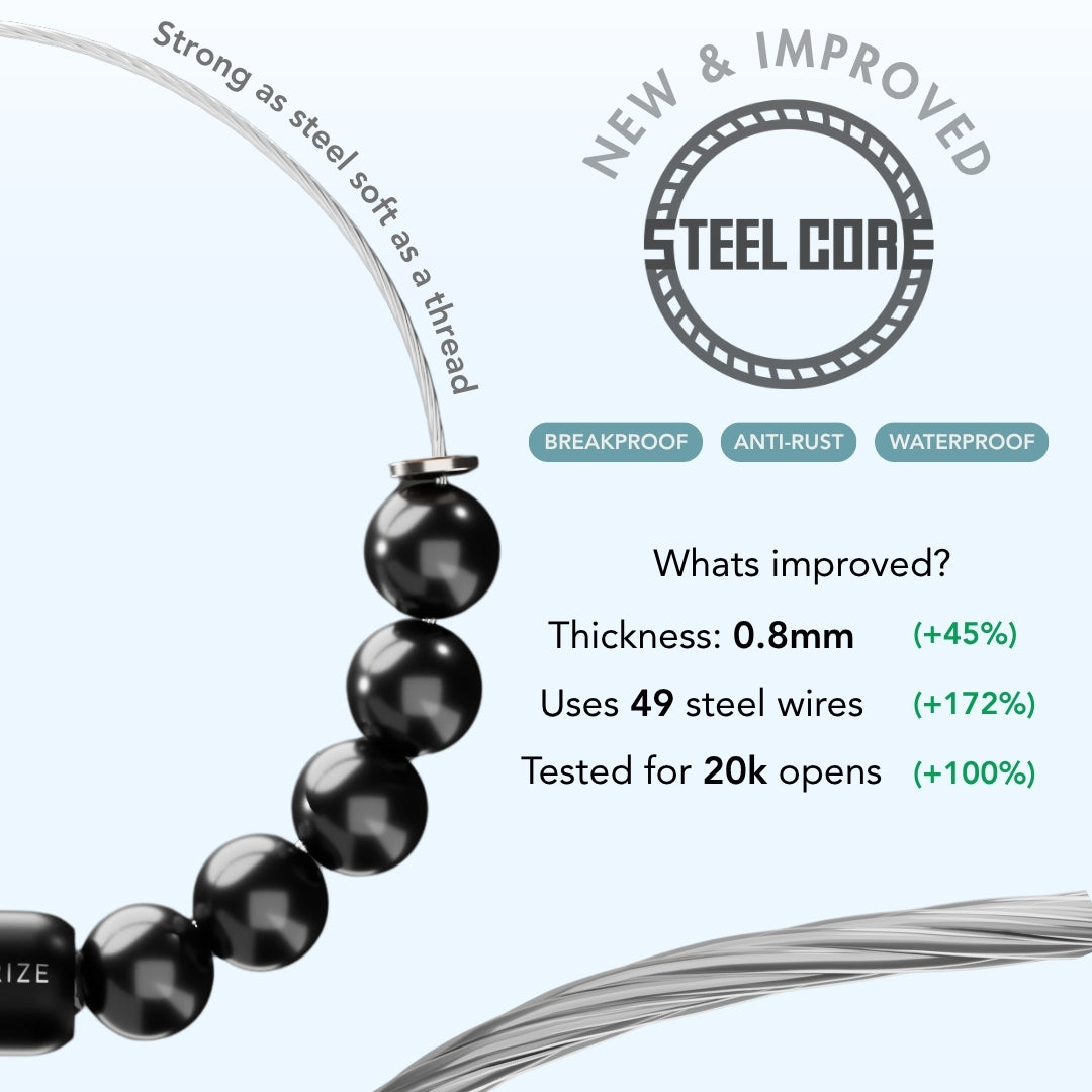 Lava Natural Stone Magsnap Bracelet
