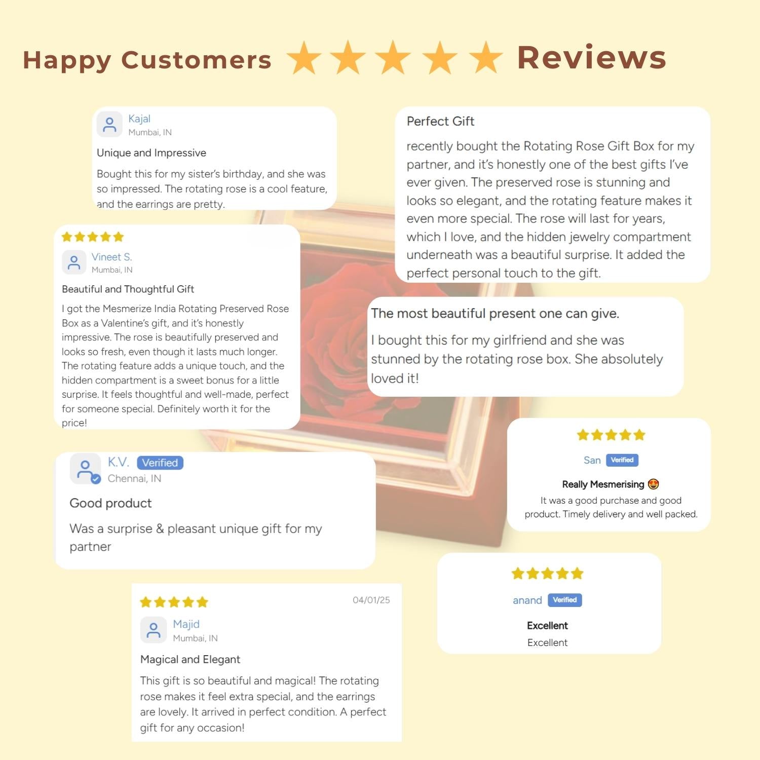 4 in 1 pearl earrings Rose Gold