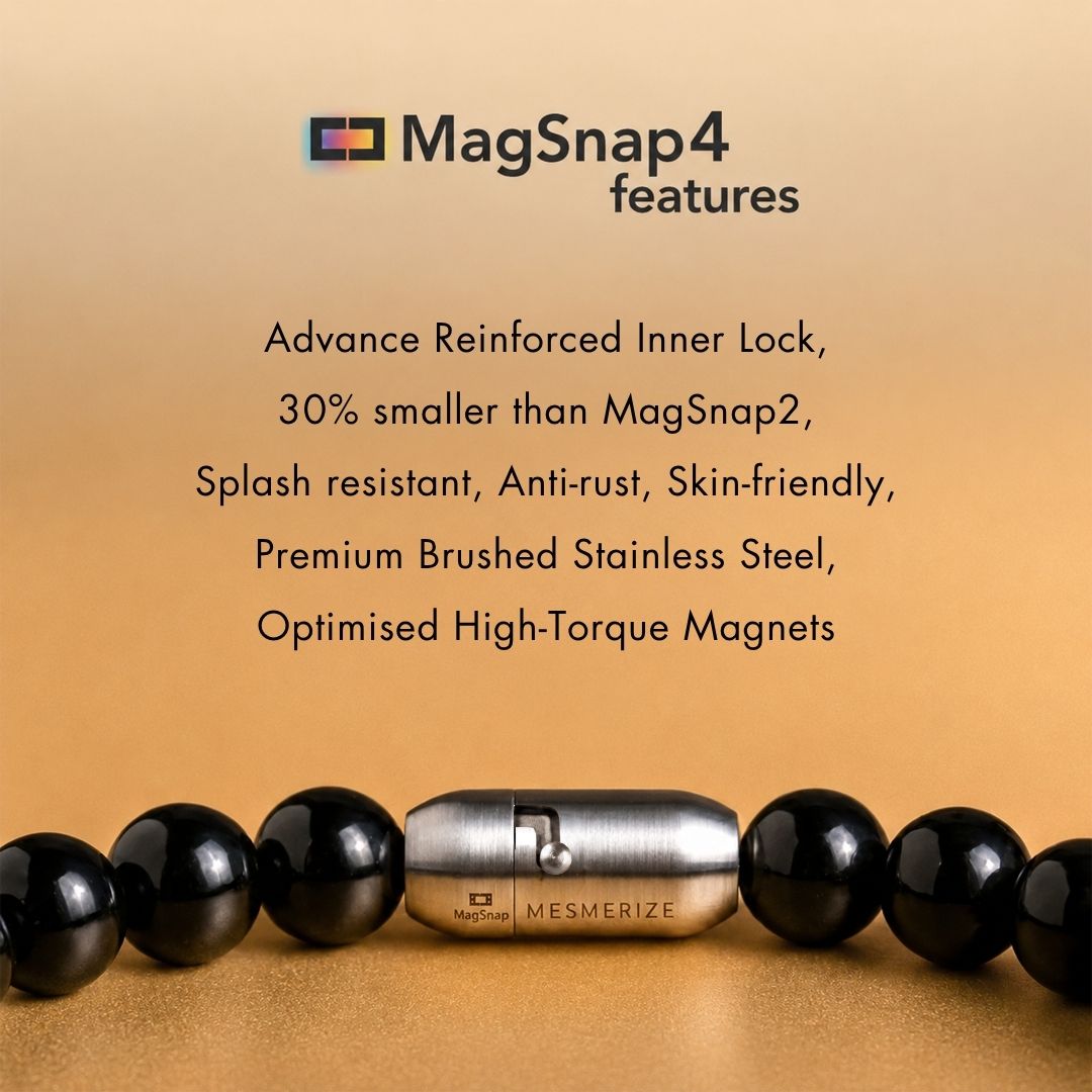 Calming Angelite Natural Stone Bracelet with MagSnap