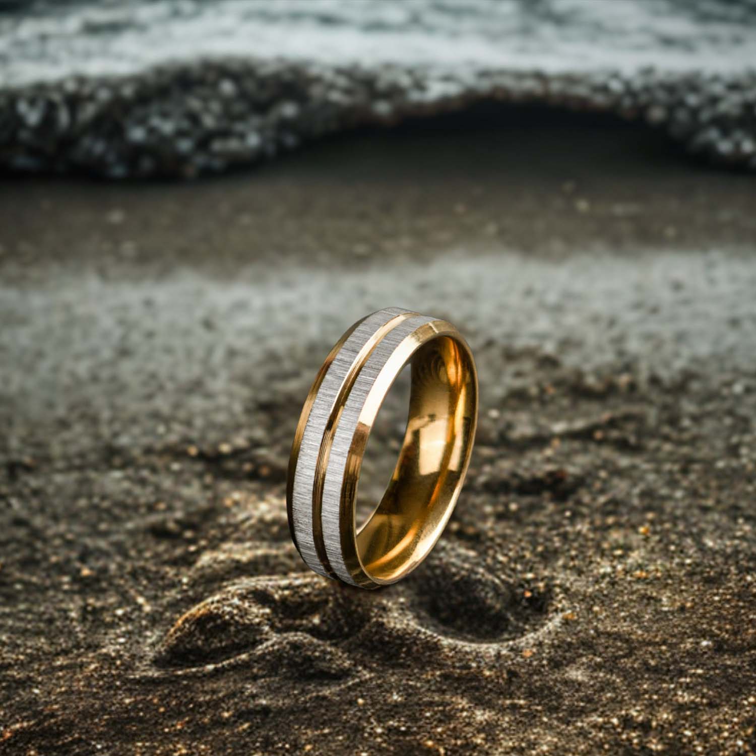 Veyrox Textured Band Ring