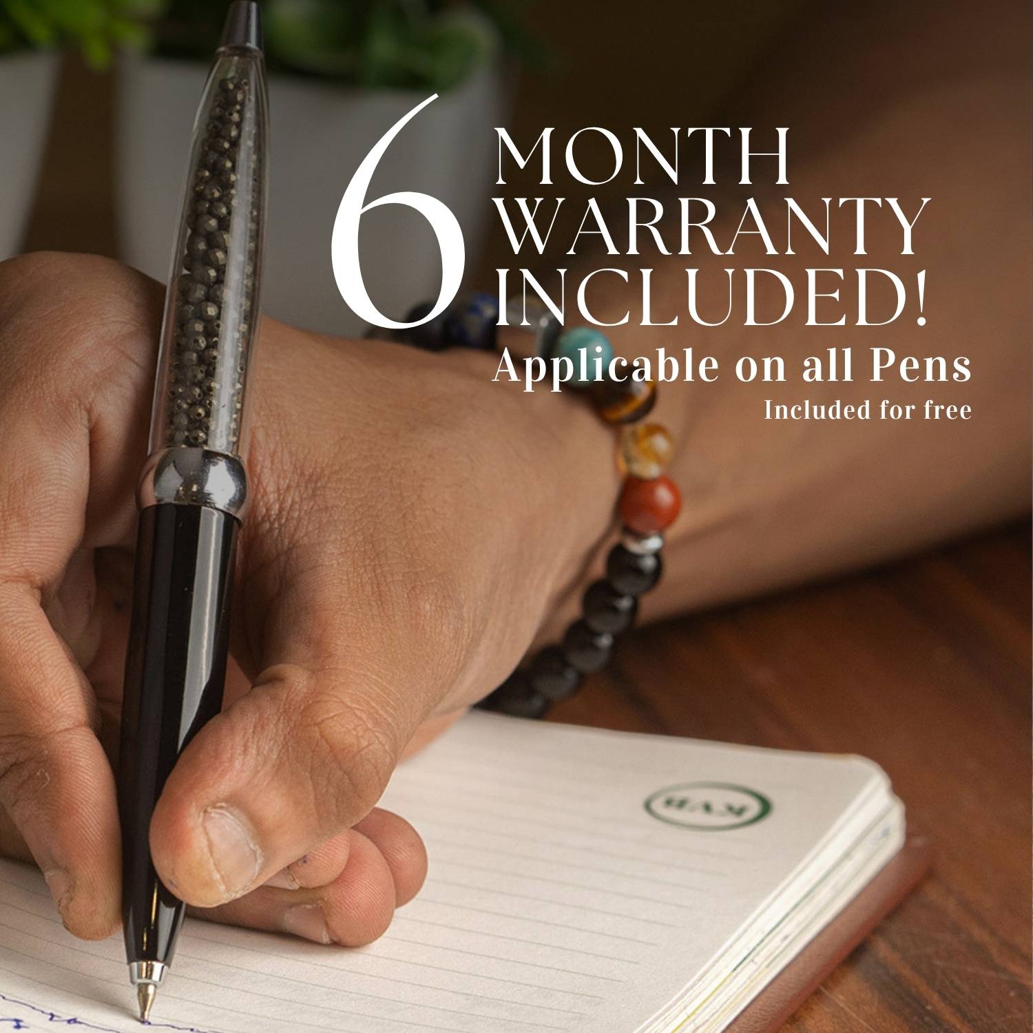 Pyrite MagSpin Rotating Desk Pen with DryFlow Ink