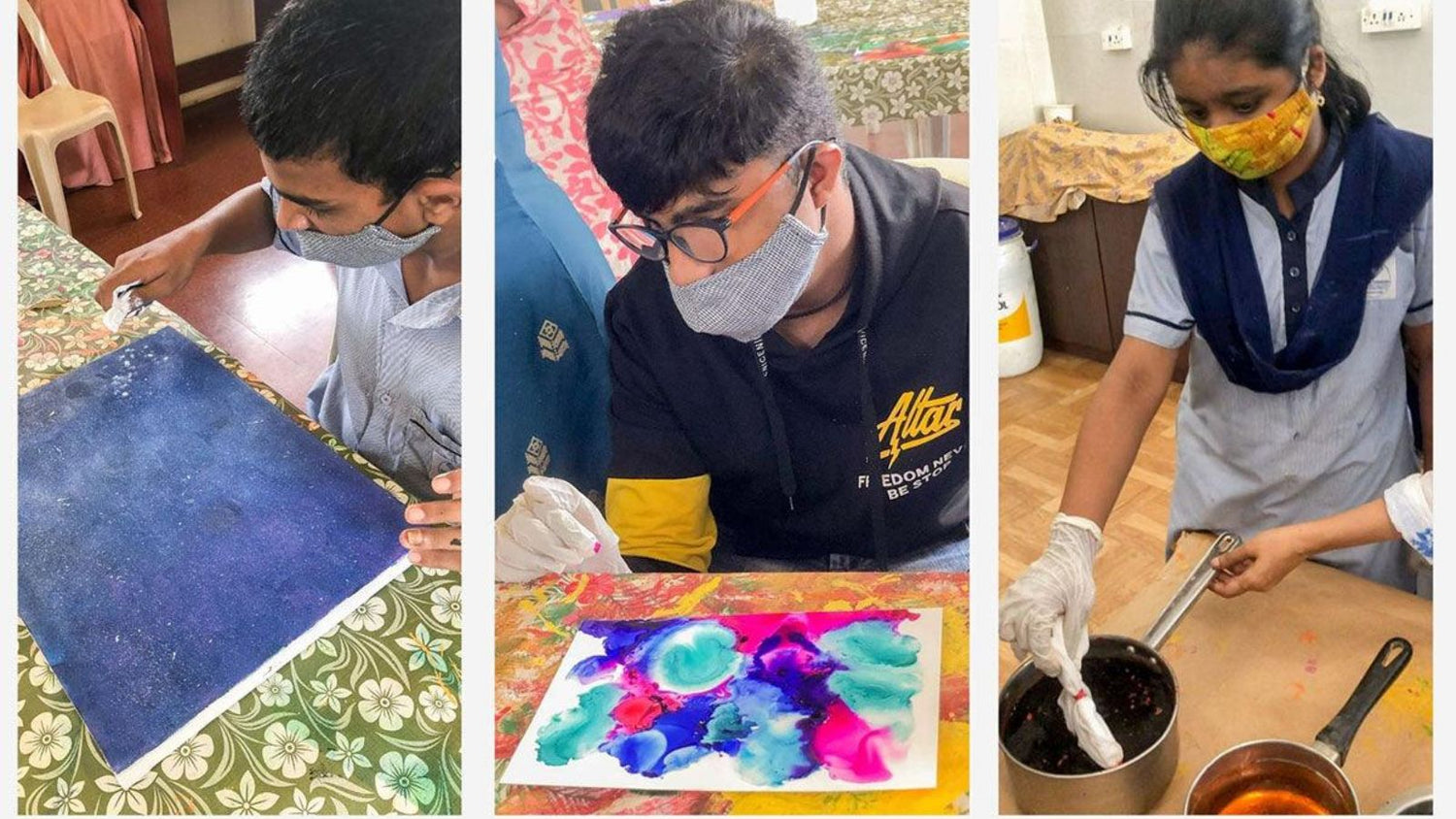 Art Attack - A fun workshop with the students of the Jai Vakeel Foundation - Mesmerize India