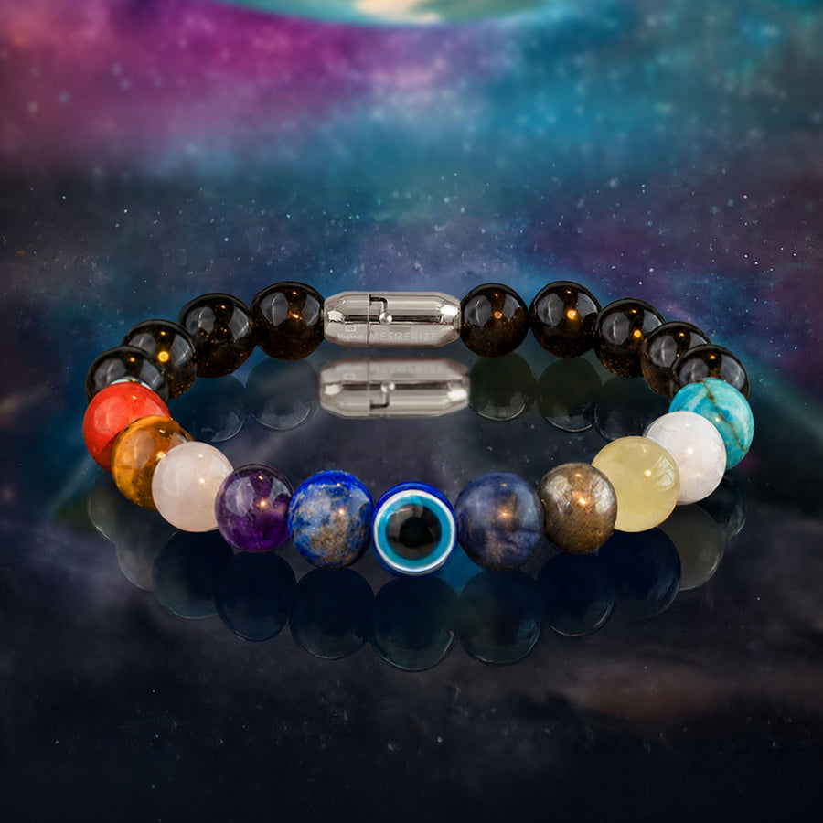 Super 11 Chakra Evil Eye Natural Stone Bracelet