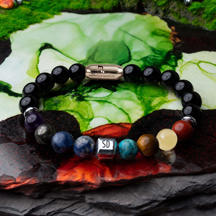 Personalised Super 9 Chakra Natural Stone Bracelet With MagSnap 4
