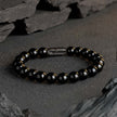 Grounding Black Obsidian Natural Stone Bracelet