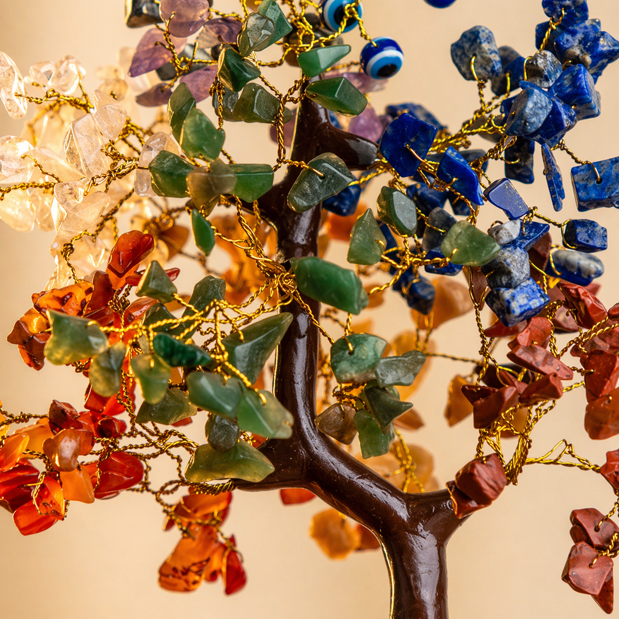 9 Chakra Natural Stone Tree