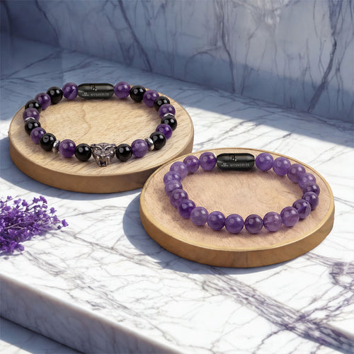 Amethyst Stone Couple