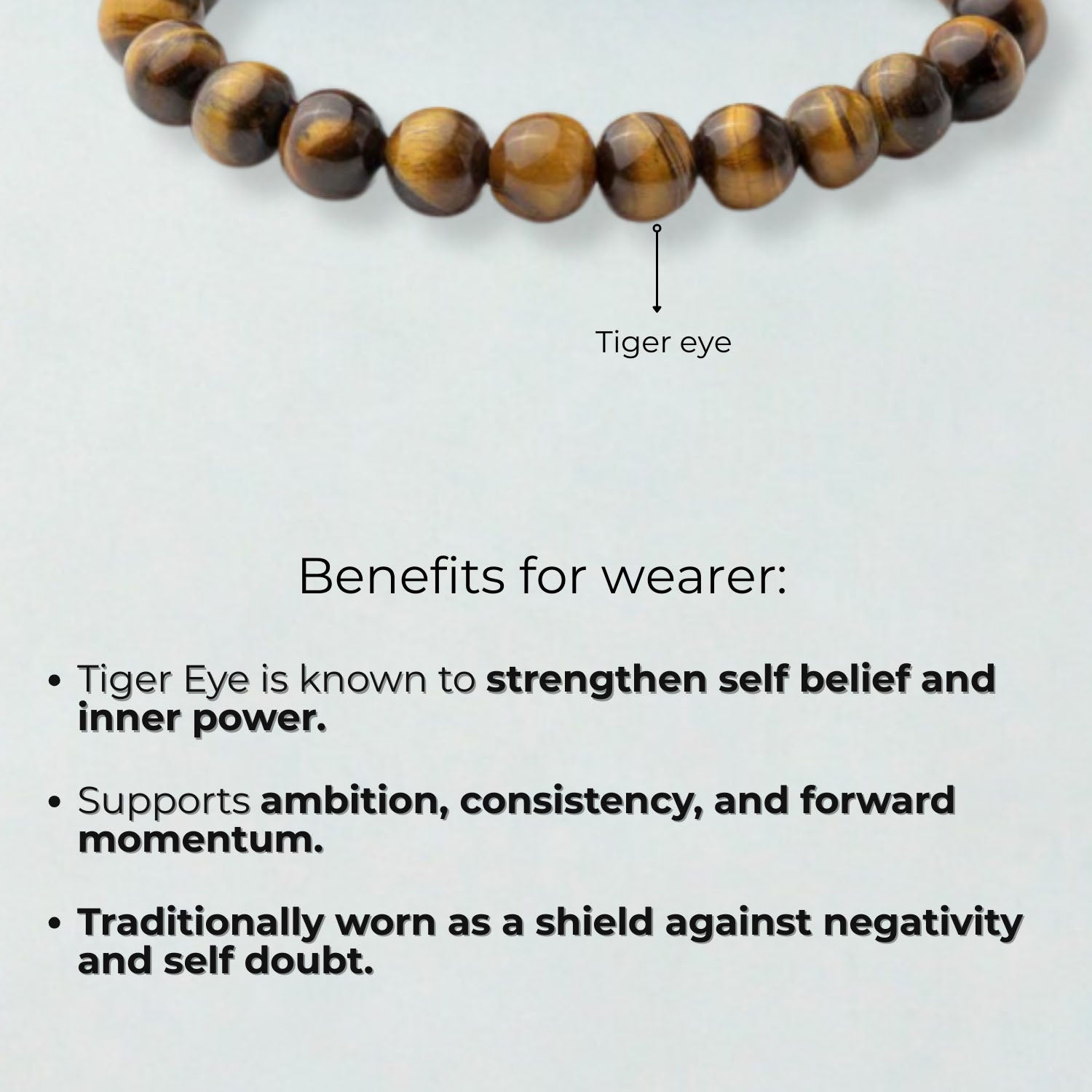 Natural Stone Jewellery Courageous Tiger Eye Natural Stone Bracelet With Magsnap