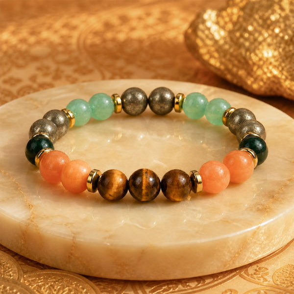 Dhanyog Natural Stone Bracelet Elastic