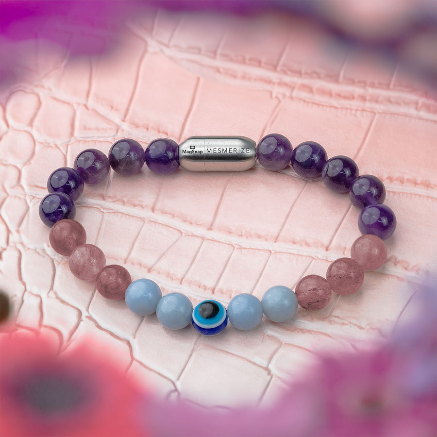 Divine Aura Evil Eye Natural Stone Bracelet