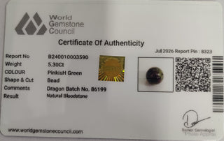 Dragonblood lab certificate 9