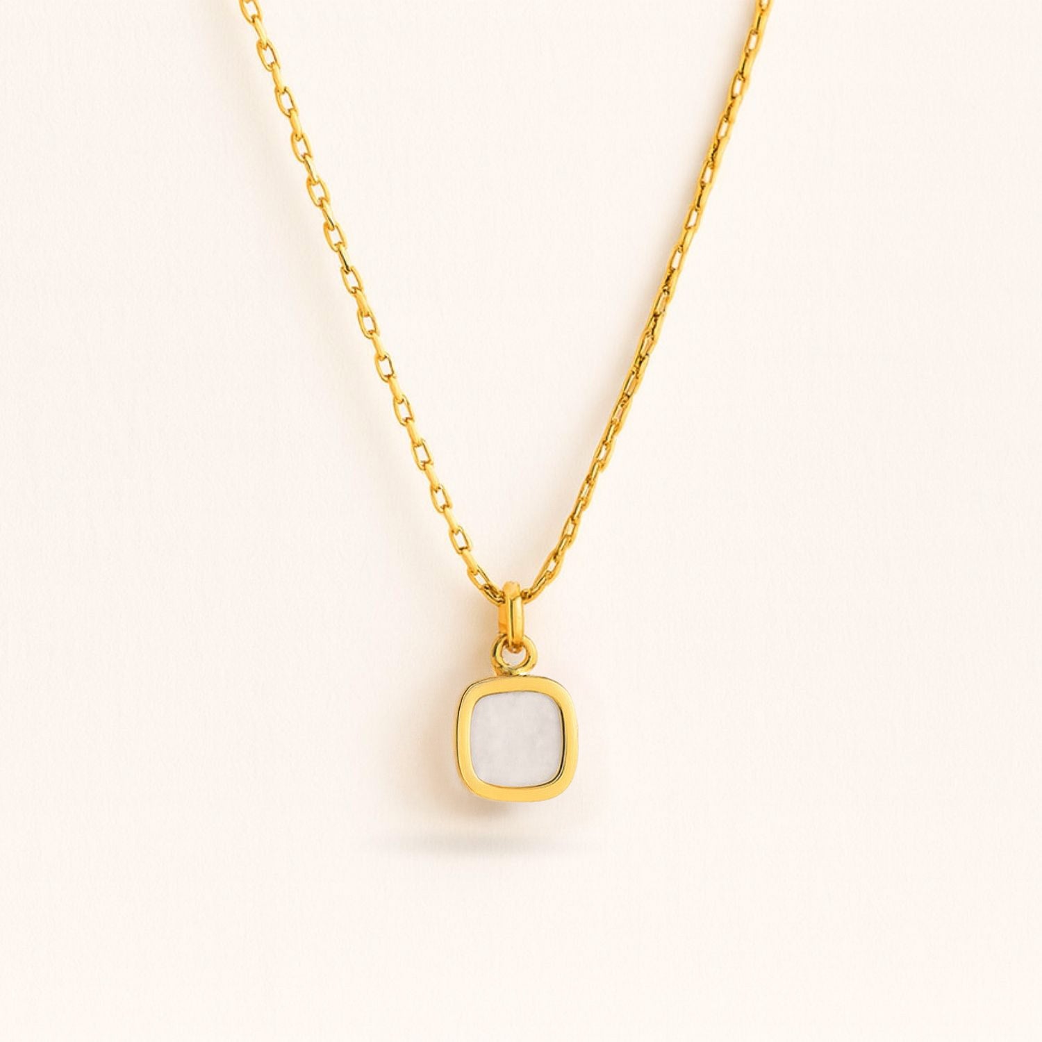 Square MOP Necklace