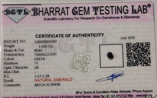 Emerald lab certificate 5