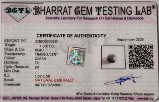Emerald lab certificate 2
