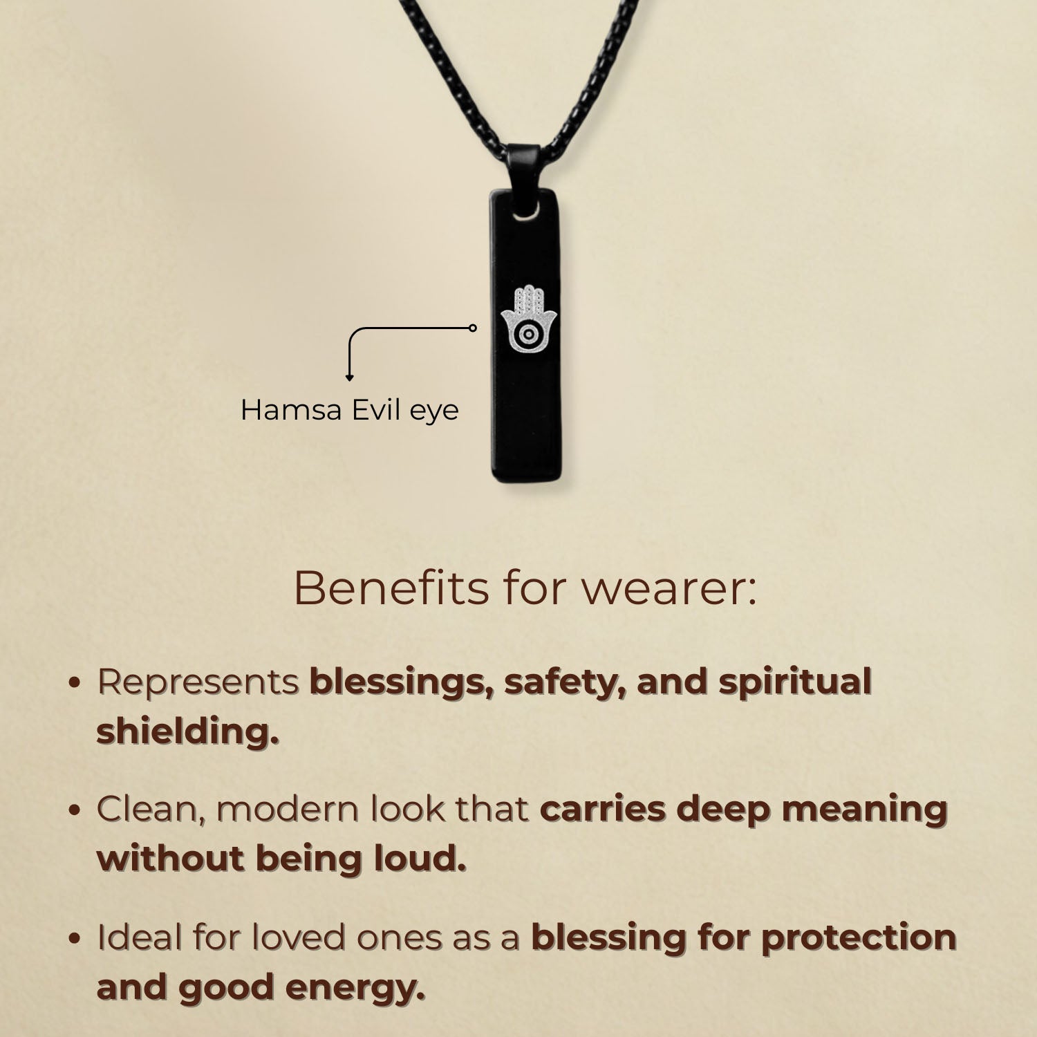 Gold Evil Eye Spiritual Mini Bar Necklace