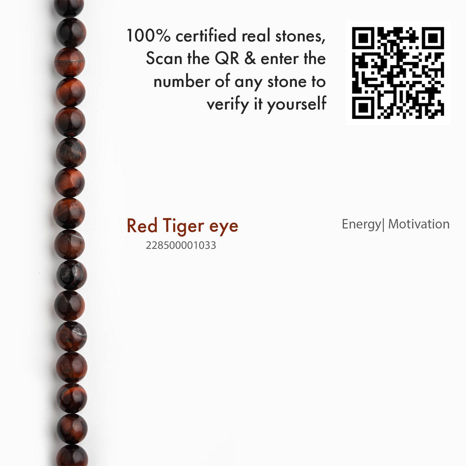 Fearless Red Tiger Eye Natural Stone Bracelet with MagSnap 2