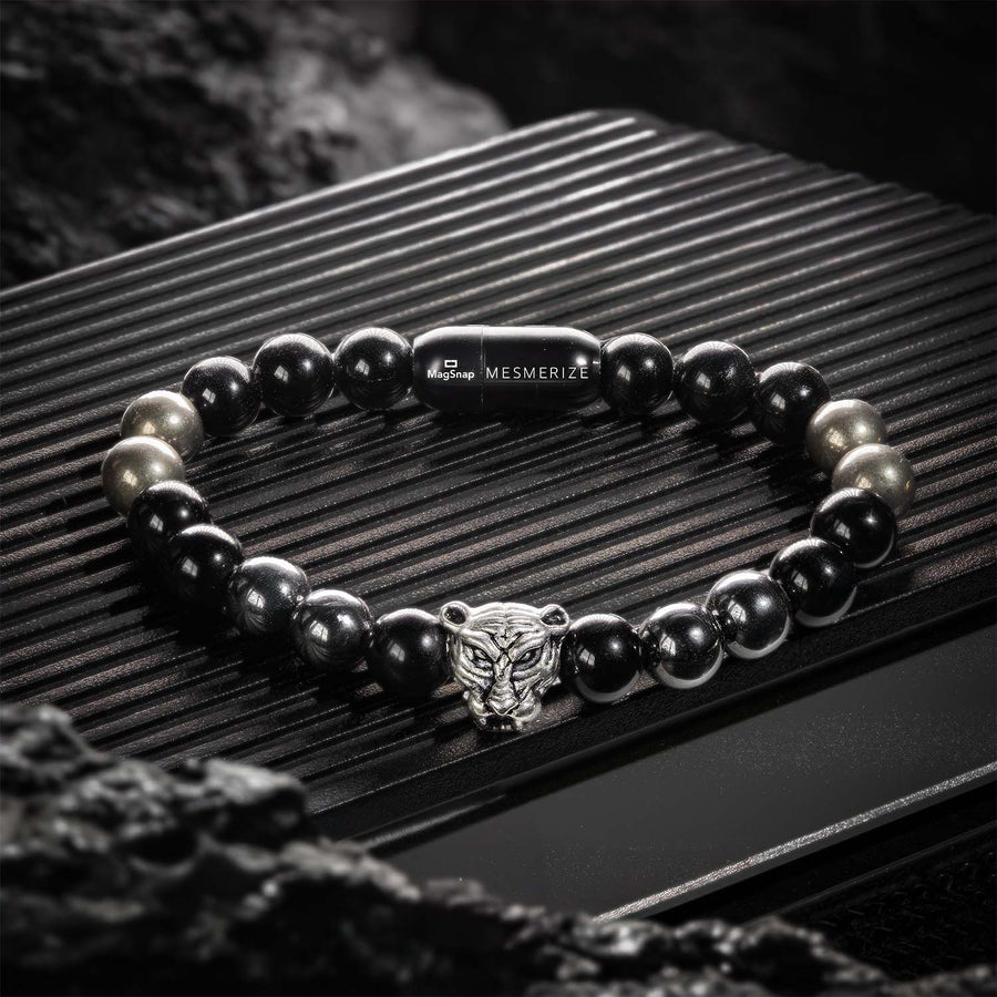 Focus Black Panther 2.0 Natural Stone Bracelet with MagSnap