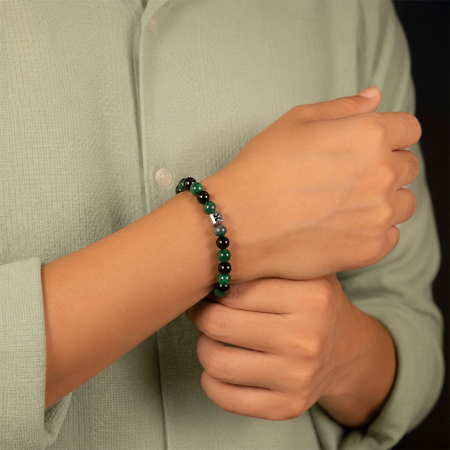 Gemini (Mithun) Zodiac Stone Bracelet with MagSnap 4