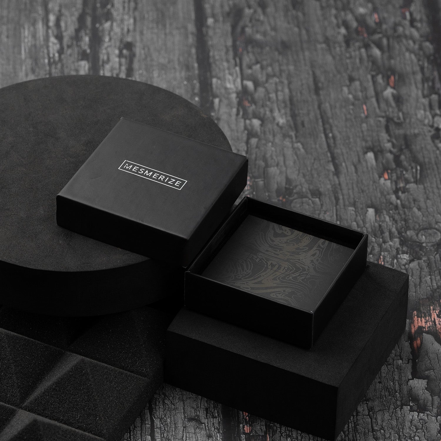 Silver Gloss Cube Ceramic Ring