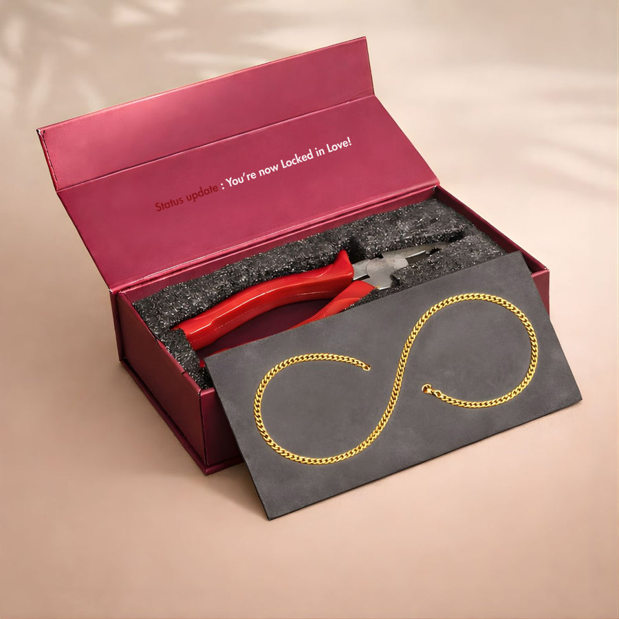 Love Locked Permanent Couple Bracelet Kit