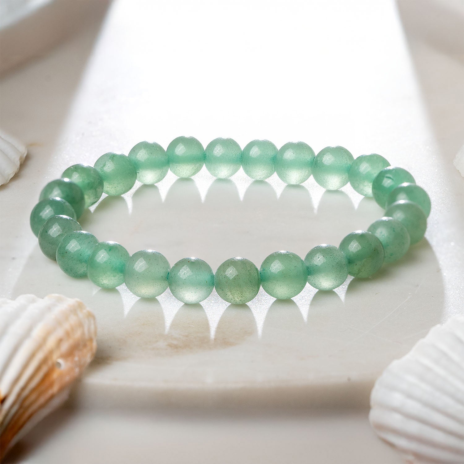 Healing Touch Aventurine Natural Stone Elastic Bracelet