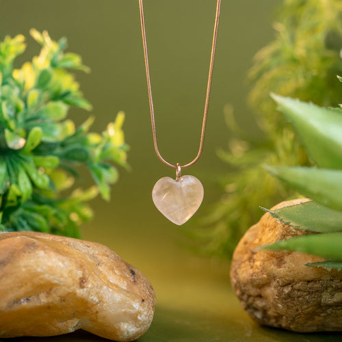HeartShaped Rose Quartz
