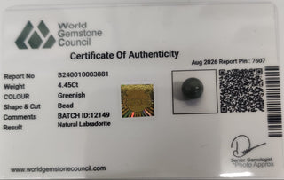 Labradorite lab certificate 5