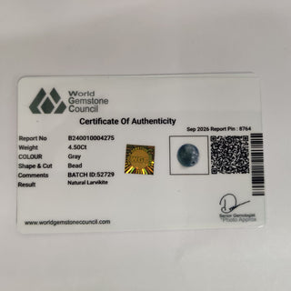 Larvikite lab certificate 15