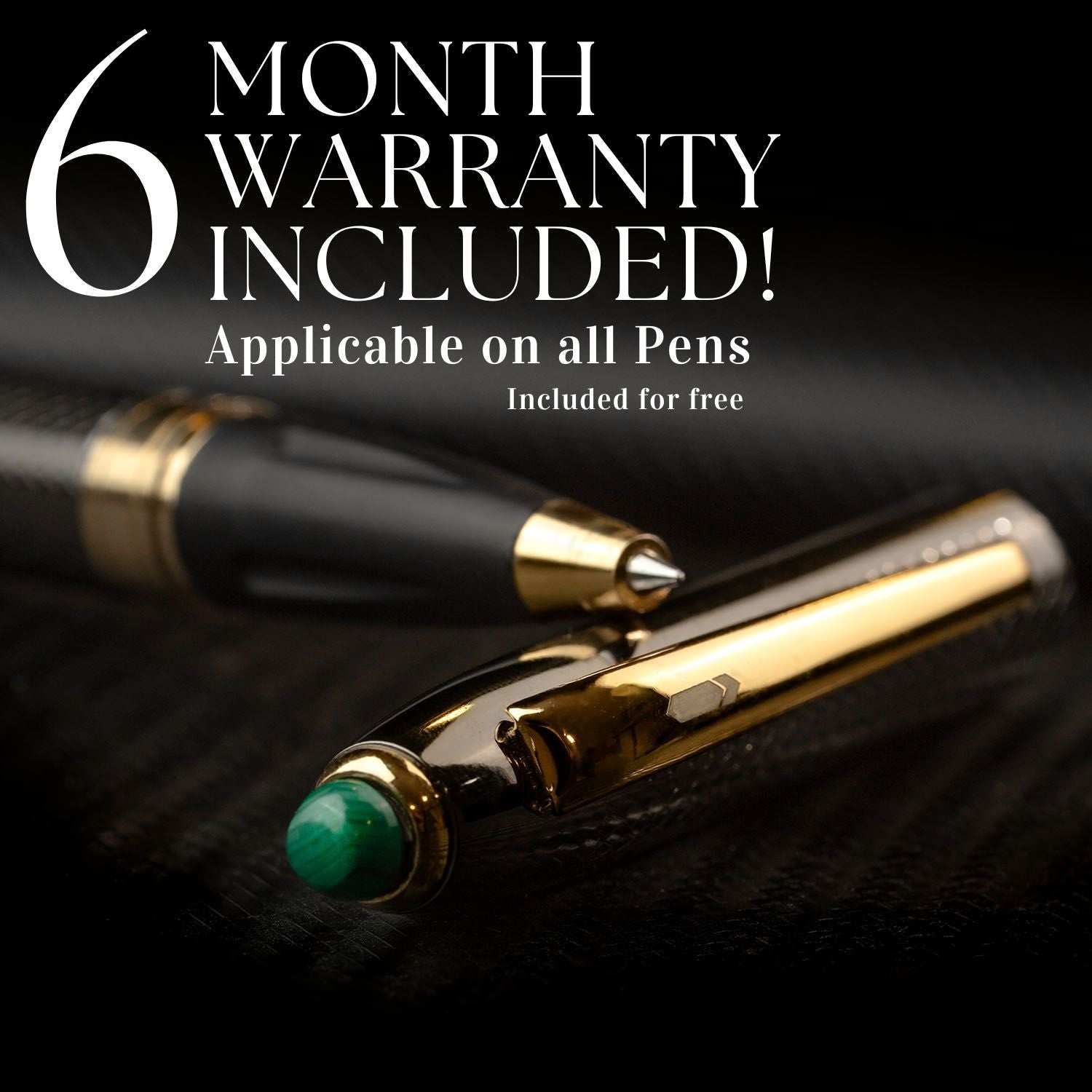 Personalised Malachite 2 in 1 MagSnap Roller Ball Pen with Stylus
