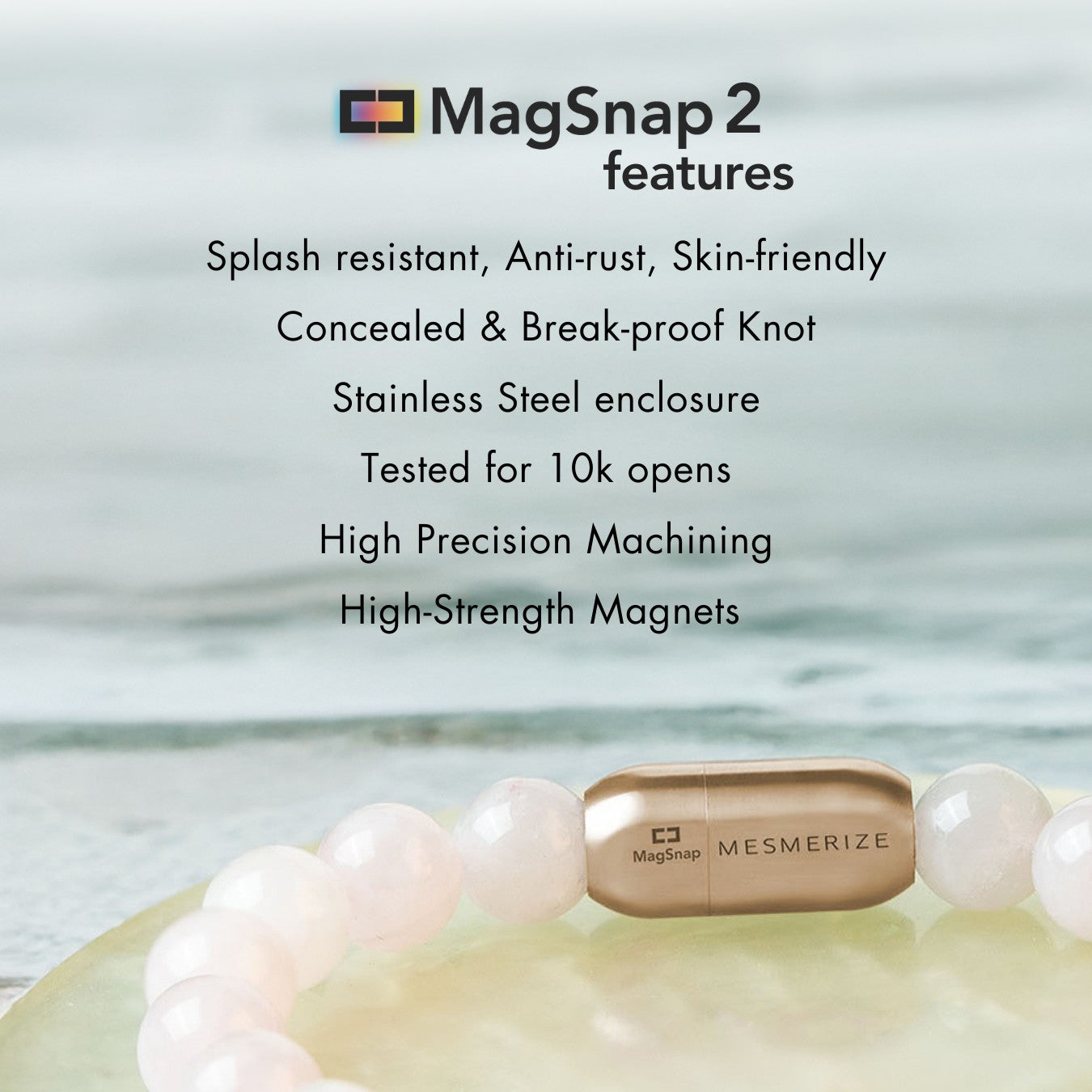 Beauty Pearl Natural Stone Bracelet With MagSnap2