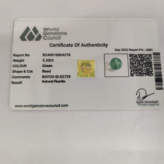 Multi Fluorite lab certificate 9