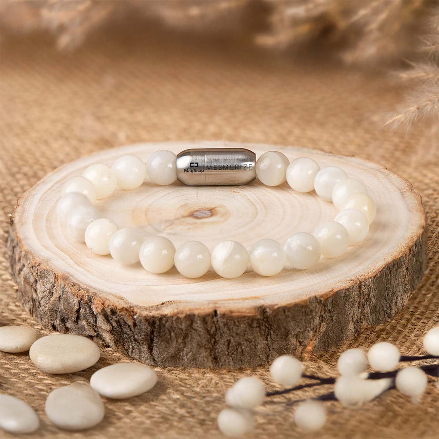 Mystic Aura Moonstone Natural Stone Bracelet With MagSnap4