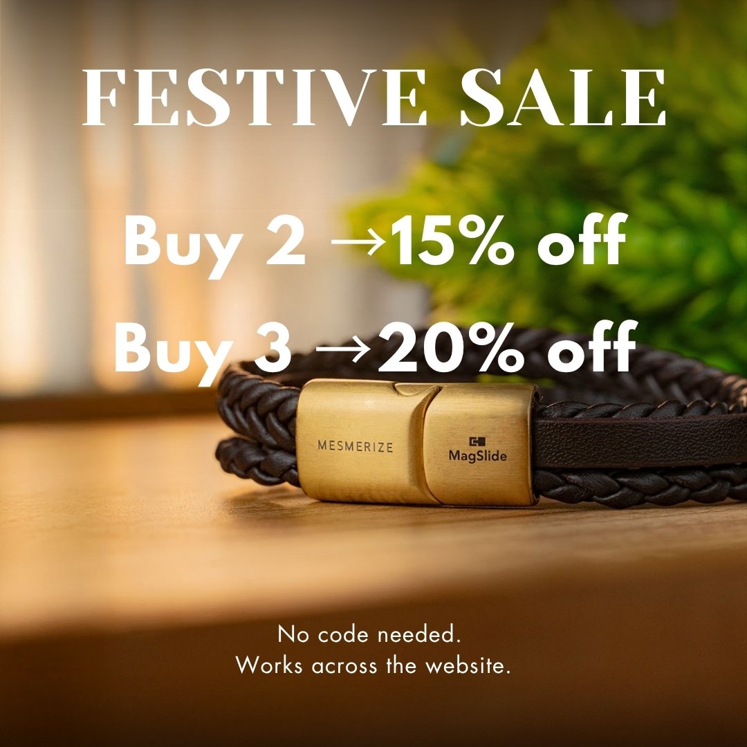 Rogue Textured NeoLeather Bracelet with MagSlide Brown