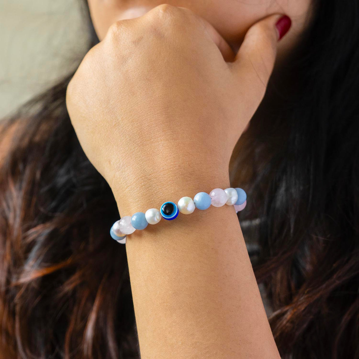 Peaceful Aura Natural Stone Bracelet with MagSnap 2
