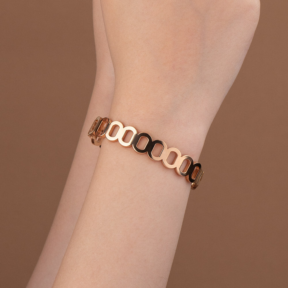 W Premium Jewellery Rose Gold Diamond Reversible Bracelet