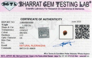 Rudraksh lab certificate 6