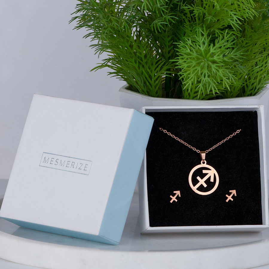 Sagittarius Necklace Earring Set (23 Nov - 21 Dec)