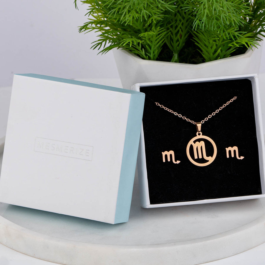 Scorpio Necklace Earring Set (24 Oct - 22 Nov)