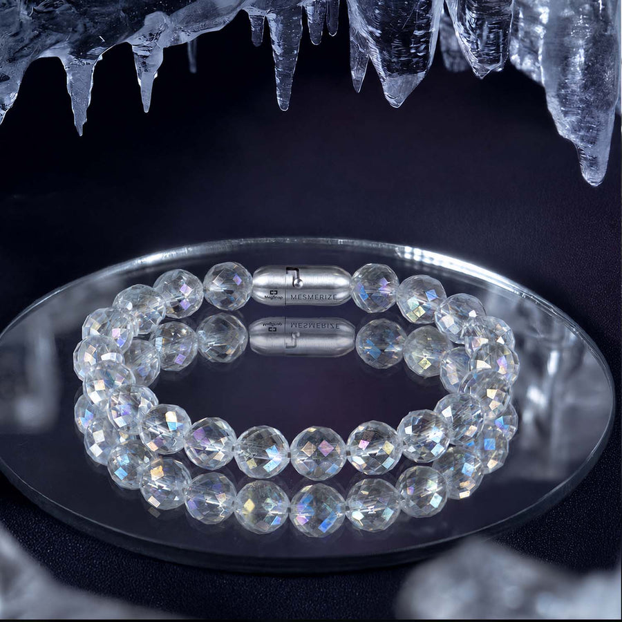 Starlit Aura Quartz Natural Stone Bracelet