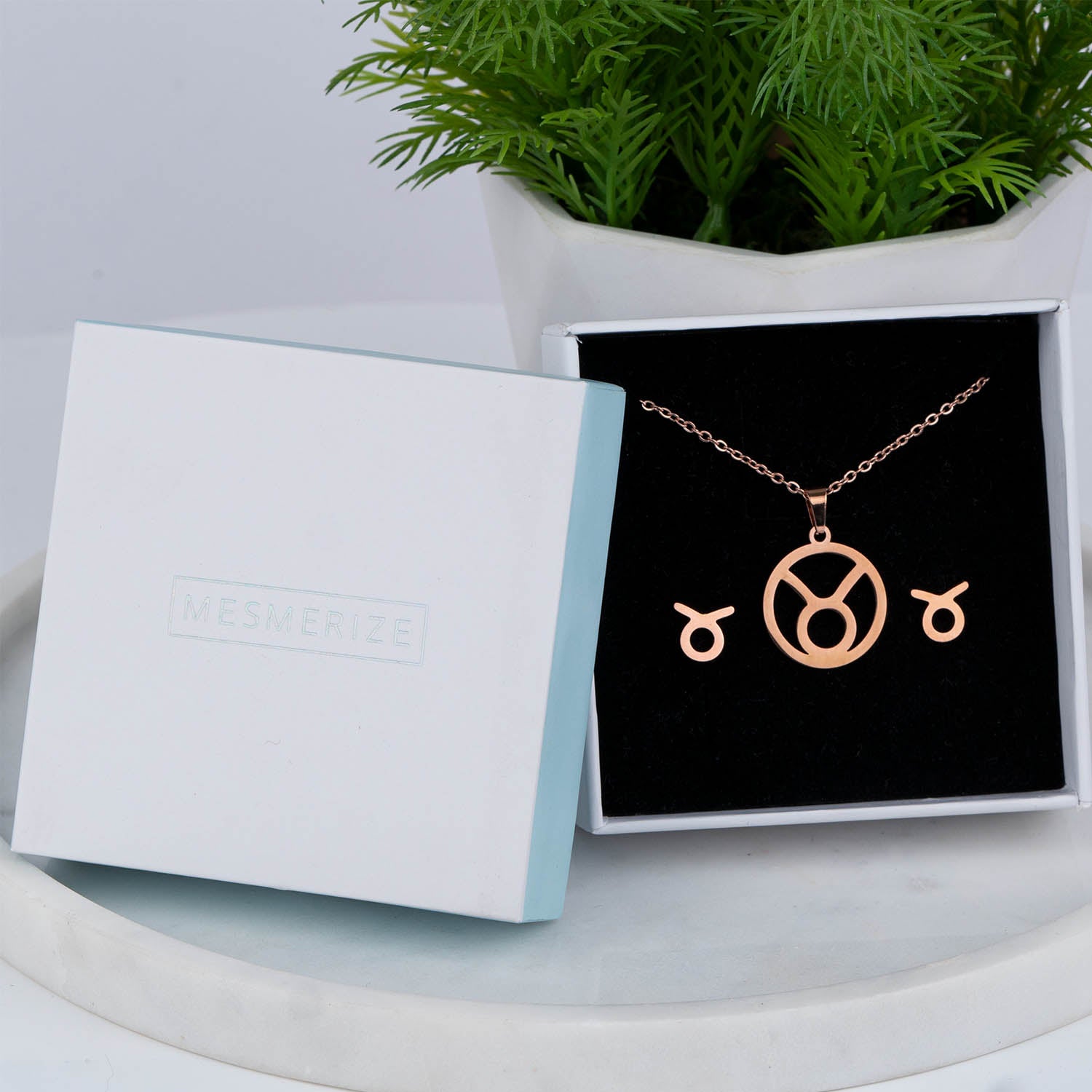 W Premium Jewellery Taurus Necklace Earring Set (21 Apr - 21 May)