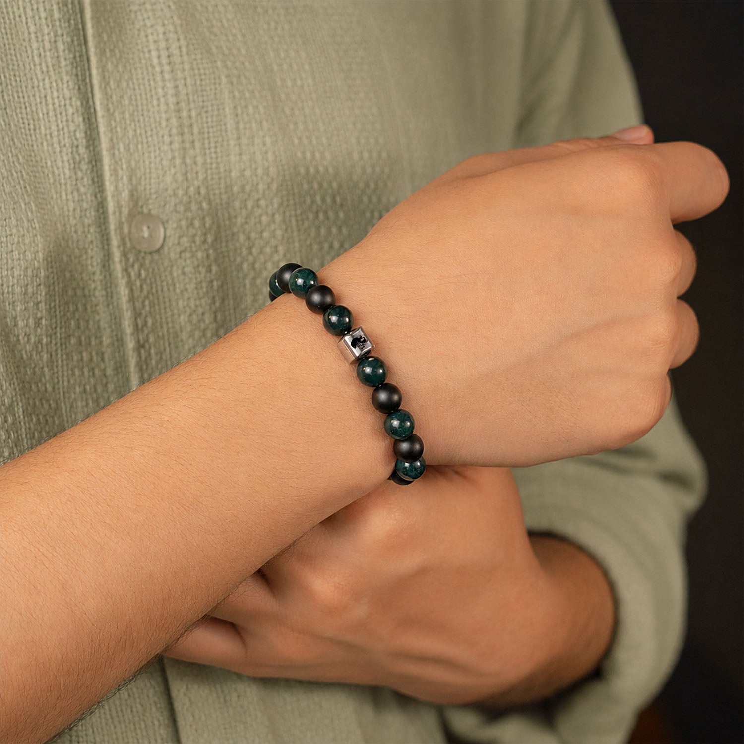 Virgo (Kanya) Zodiac Stone Bracelet with MagSnap 4
