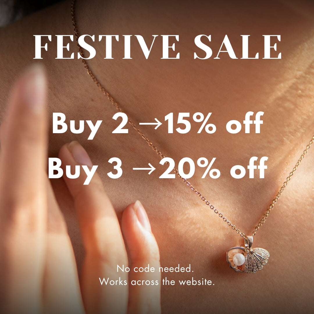 W Premium Jewellery Virgo Necklace Earring Set (22 Aug - 22 Sep)